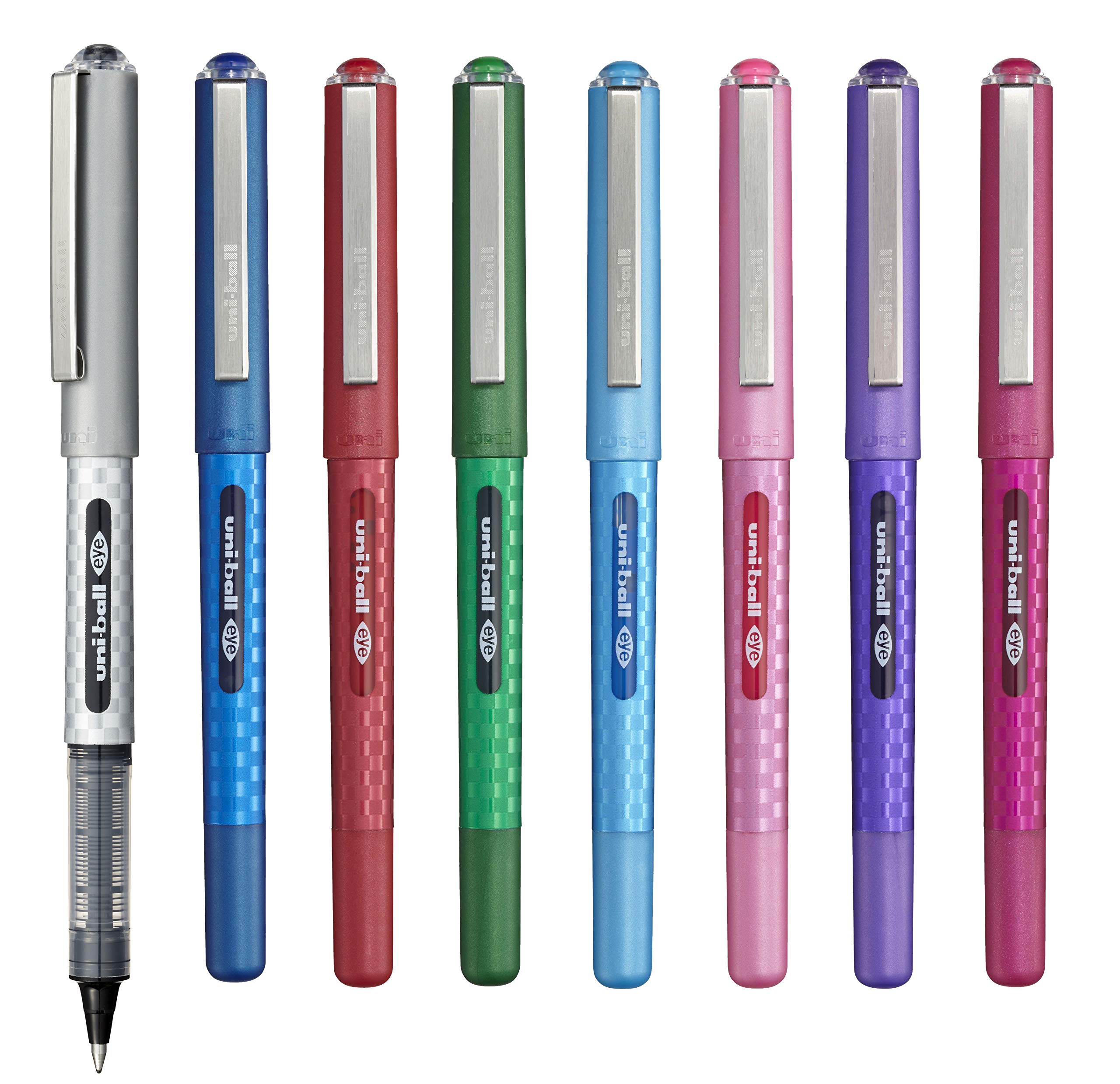 uni-ball Eye Designer UB-157D Liquid Ink Rollerball Pens - Pack of 8