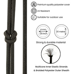 Premium Quality Bungee Cords - 4mm, 5mm, 6mm, 8mm Options – Bungee Rope, Shock Cord, Bungee Strap, Elastic Rope