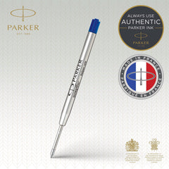 Parker Ballpoint Pen Refills   Medium Point   Blue QUINKflow Ink   3 Count