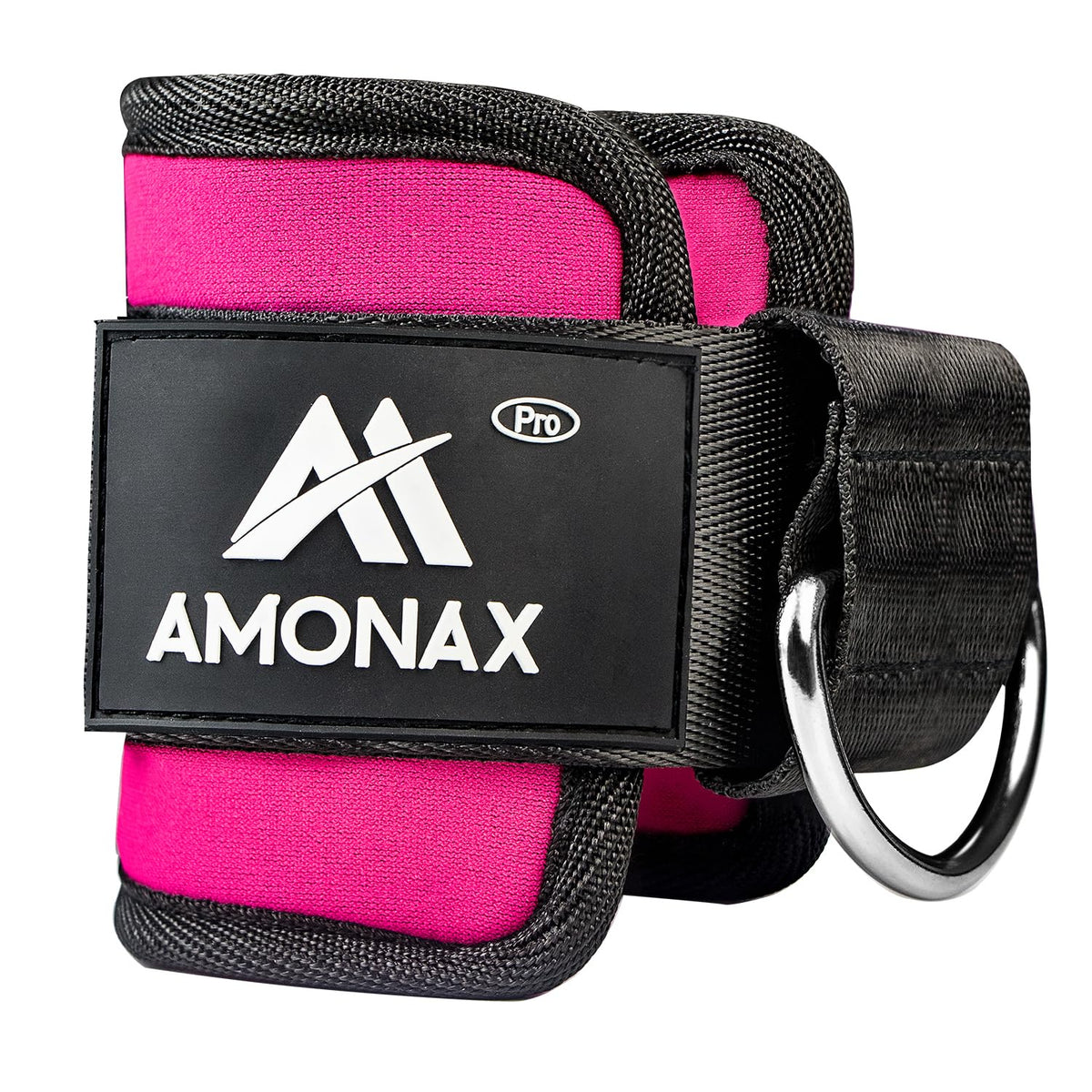 Amonax Ankle Straps for Cable Machines - Ankle Cuffs Cable Machine Attachments, Gym Ankle Strap Cable Attachment for Training and Workout at Home and Gym- 1 piece, Pink