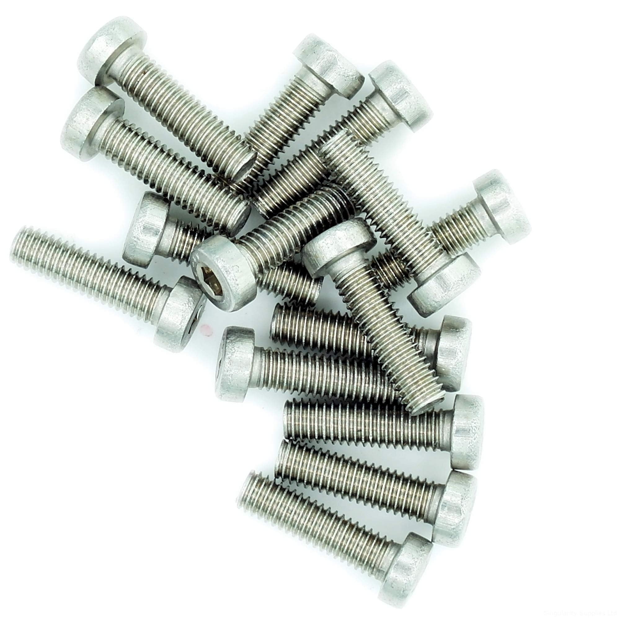 M4 (4mm x 14mm) Hex Socket Cap Screw (Bolt) (Low Head) - Stainless Steel (A2) (Pack of 20)