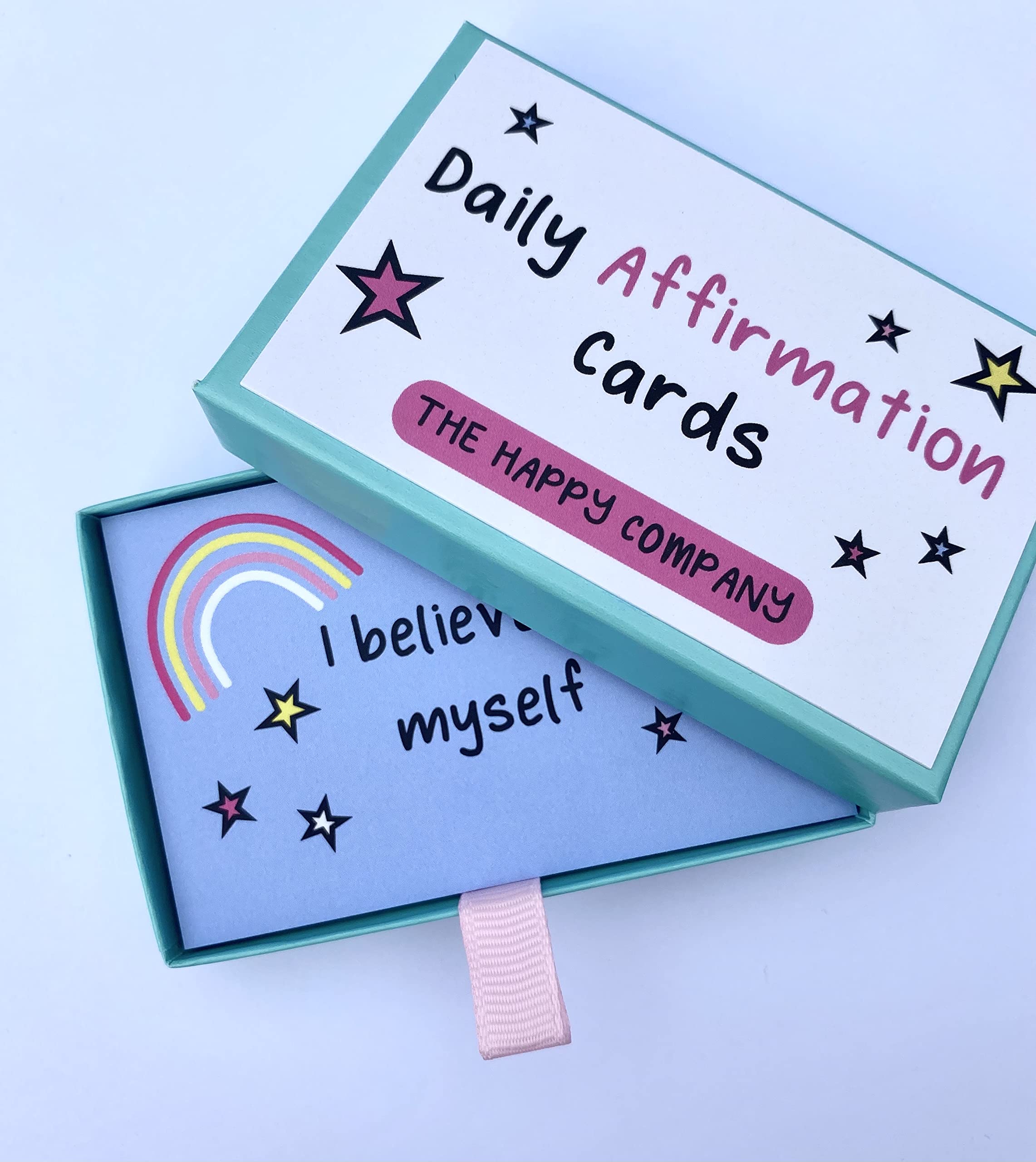 Daily Happiness Affirmation Cards, Positive Affirmation Deck, Self help cards, girls and kids affirmation cards