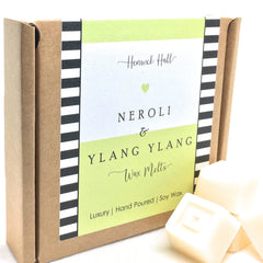 Neroli & Ylang Ylang scented soy wax melt gift box- 16 fragranced wax melts, hand poured and vegan friendly