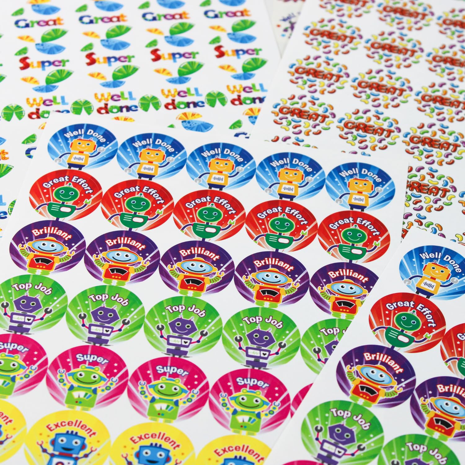 300 Mixed Scented Smelly Well Done Great Brilliant Youre A Star Motivational Childrens Pupils Teachers School Praise Reward Stickers Value Pack 25mm Primary Teaching Services