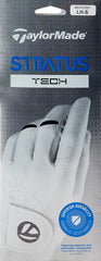 TaylorMade Men's Stratus Tech Golf Glove, White, Medium/Large