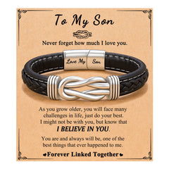 D Dongjiangjin Gift Son Gifts, Son Bracelet Gifts from Mum, 8 10 16 18 Year Old Boy Birthday Easter Christening Gifts for Teens Teen Boys Gift