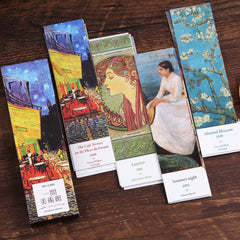 Bookmarks, Lychii Vintage Style Bookmarks Pack, 30 Pcs Vintage Art Style Oil Painting Pattern Paper Bookmarks