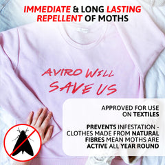 Aviro Moth Repellent for Wardrobes - 6 Moth Killer Hangers with Natural Lavender Scent. Highly Effective Moth Killer for Wardrobes, Drawers and Clothes Storage. Easy to Use Moth Repellent for Clothes