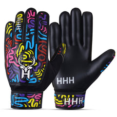 HHH Football Goalkeeper Gloves For Boys, Kids Children Youth Soccer Goalie Gloves with 4mm Latex Super Grip Palms Goalkeeping Gloves (3)