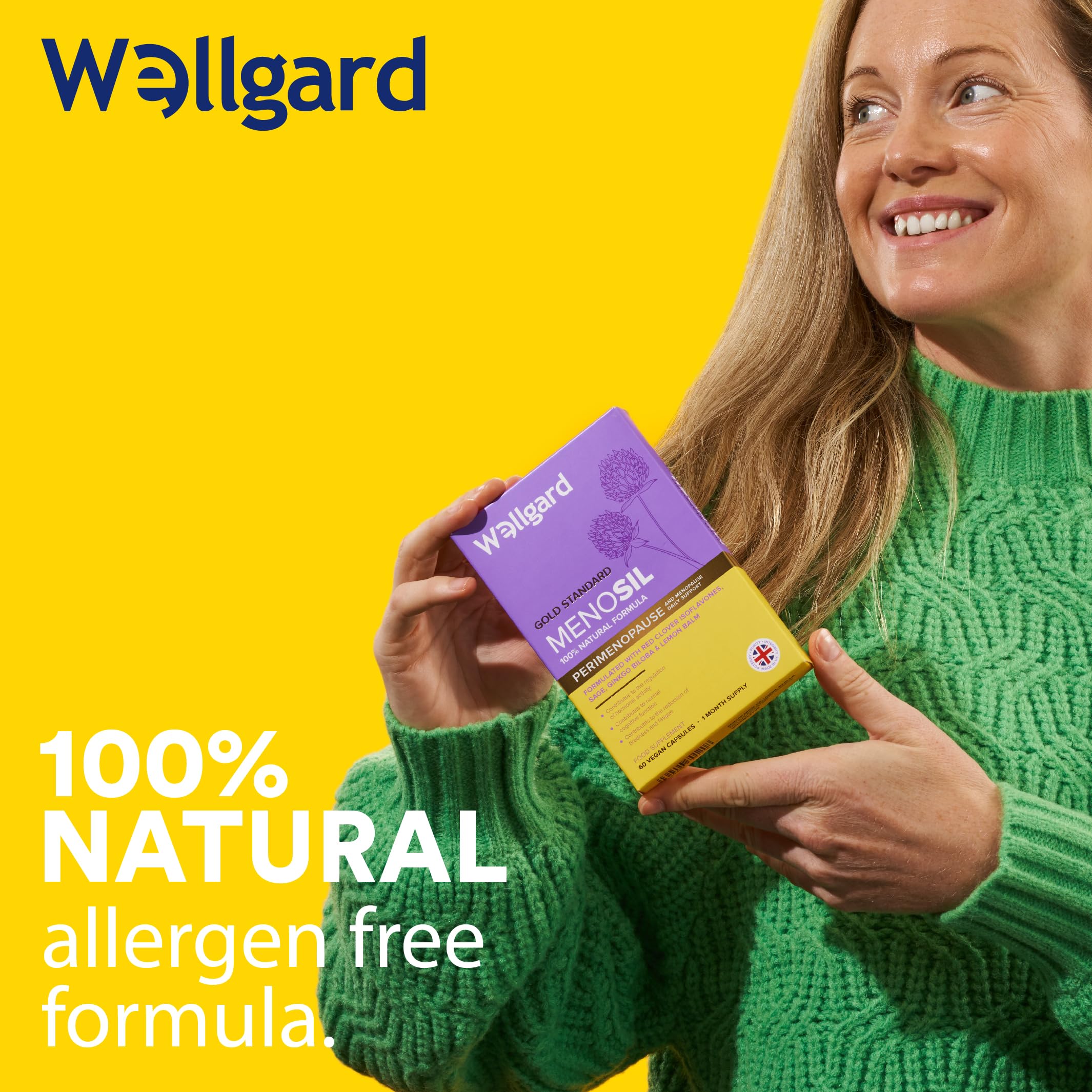 Wellgard Menosil Perimenopause Support for Women - Scientifically Proven Perimenopause Support for Women, Made in UK