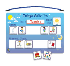 Today's Activities Daily Routine Visual Timetable Magnetic Tile Chart for Children