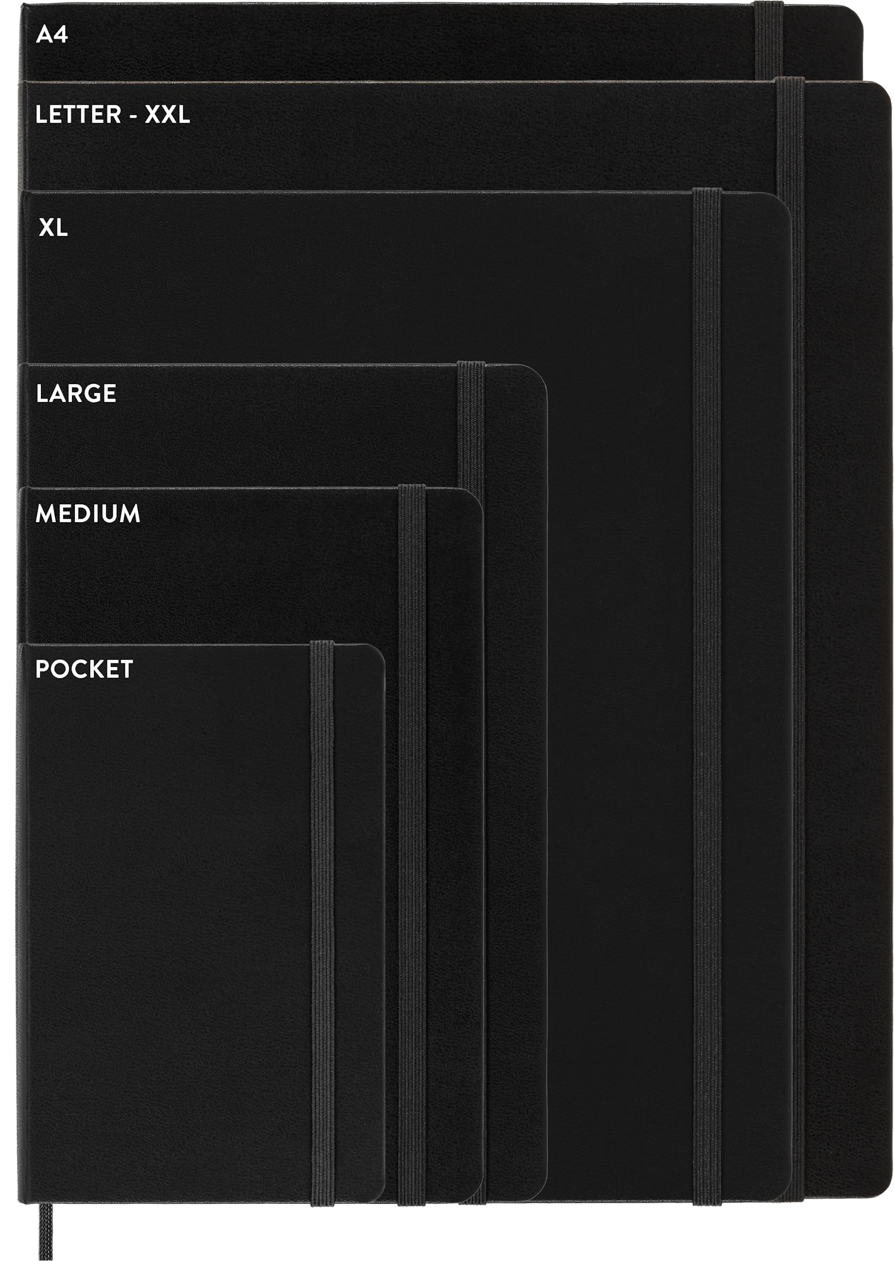 Moleskine Weekly Agenda with Space for Notes 12 Months 2024, Agenda 2024, Size Large 13x21, Soft Cover and Elastic Closure, Colour Black