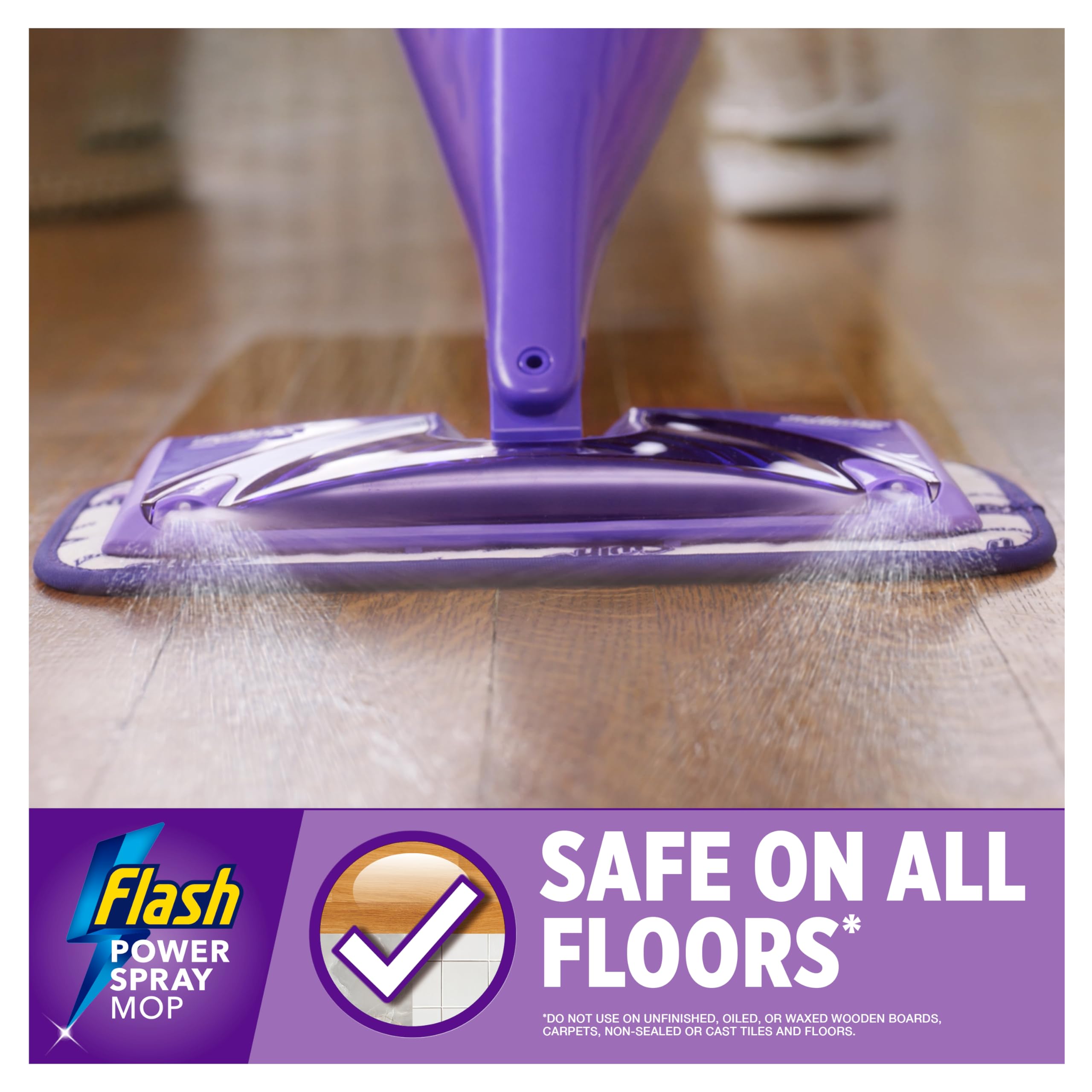 Flash Power Spray Mop Microfibre Cloth - Washable & Reuseable Microfibre Pad For Any Type of Floor