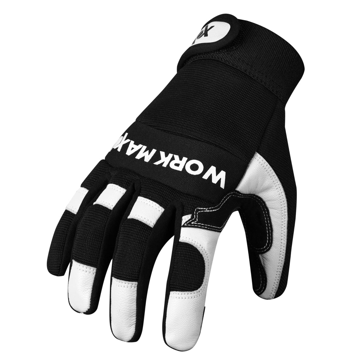 WORKMAXX Gardening Working Gloves Garden Thorn Proof Flexible Heavy Duty Leather Mechanic Utility Dexterity Breathable Construction Gloves for Work Mens Women (OBLIGATOR WHITE, MEDIUM)