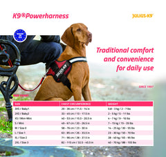 K9 Powerharness, Size: 3XS/Baby 1, Neon