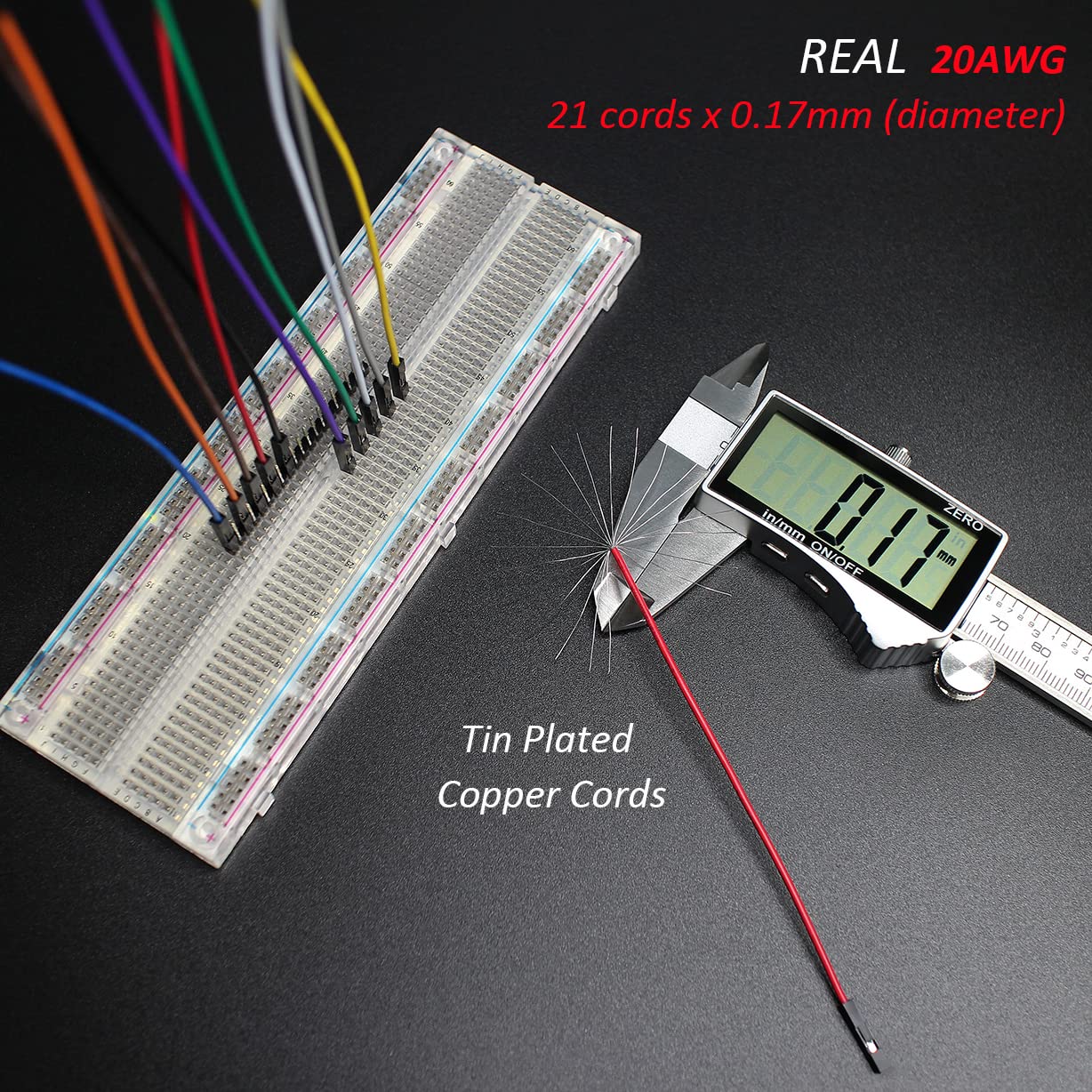 Breadboard Jumper Wires 20AWG, Bestlus Exclusives FF Jumper Cables Wires Female to Female 6'' 15CM, 10 Colors, Pack of 120, Square Head 0.1''(6'', F/F)