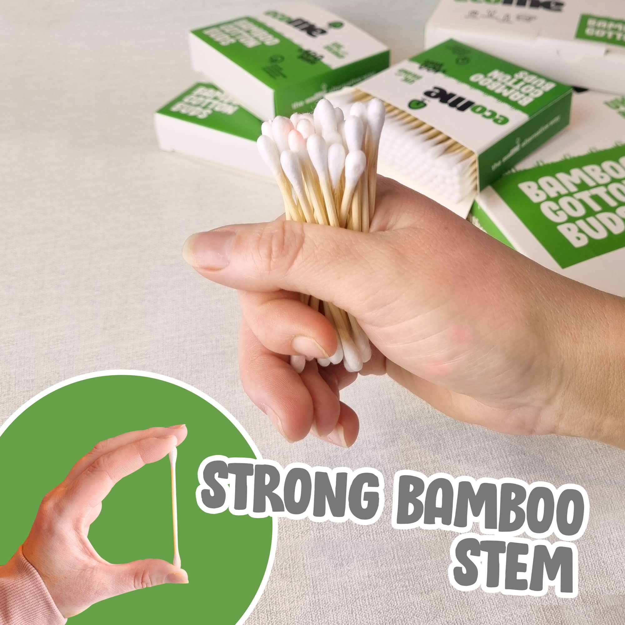 200 Bamboo Cotton Buds   Cotton Buds   Ear Cotton Buds   Qtips   Cotton Swabs