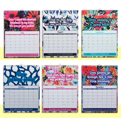 MultiValue Mental Health Calendar 2024, Creative Wall Calendar UK with Sweary Affirmations, Funny Mental Health Calendar Planner 2024 Calendar Family Organiser Calendars for Home, Office (03#)