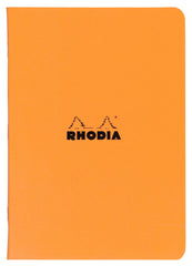 RHODIA 119168C - Orange Piqué Notebook - A4 - Lined - 96 pages - White Clairefontaine paper 80 g/m - Soft, resistant and waterproof coated card cover - Classic