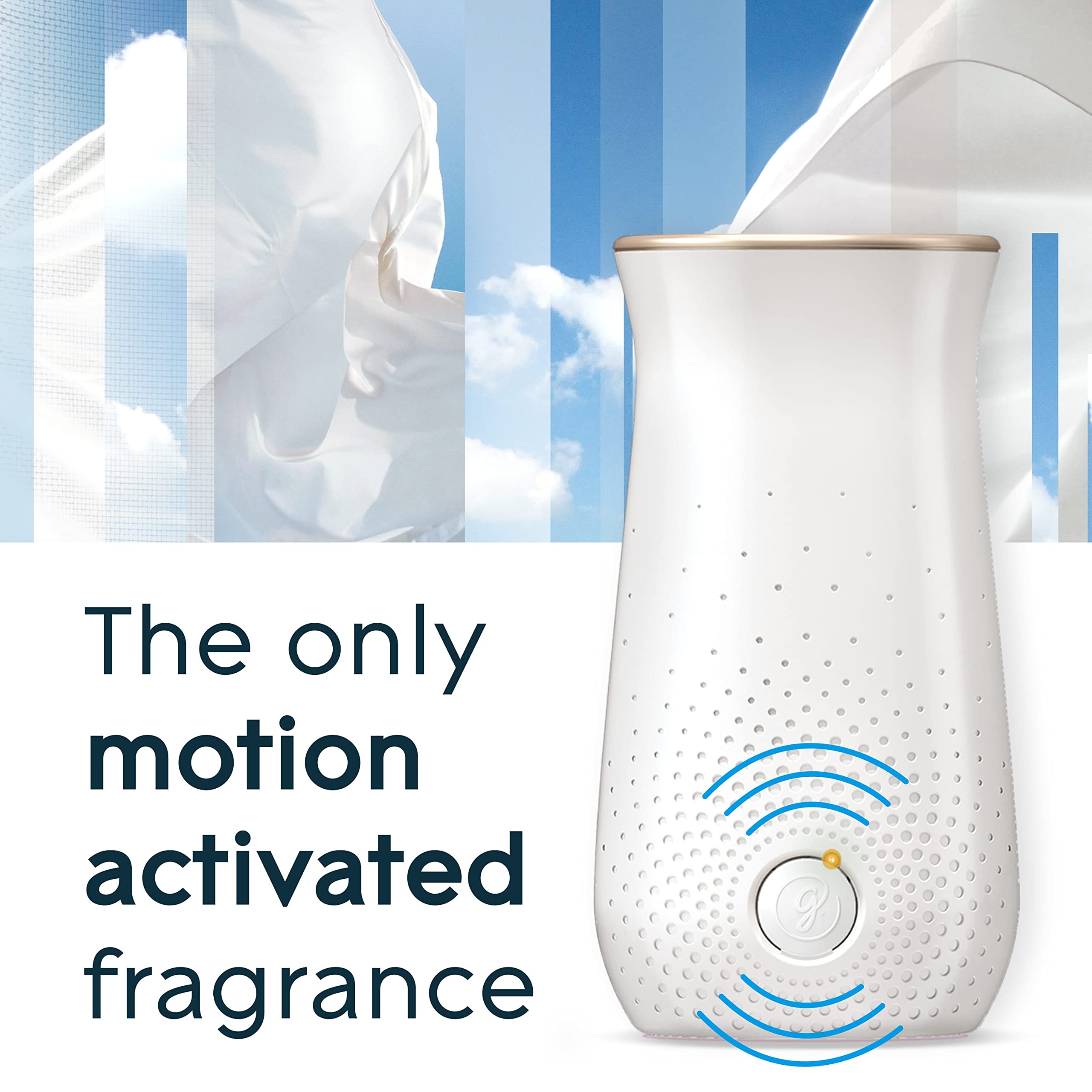 Glade Sense & Spray Air Freshener Refill, Motion Activated Automatic Odour Eliminator for Home, Clean Linen, Duo Pack (2 x 18ml)