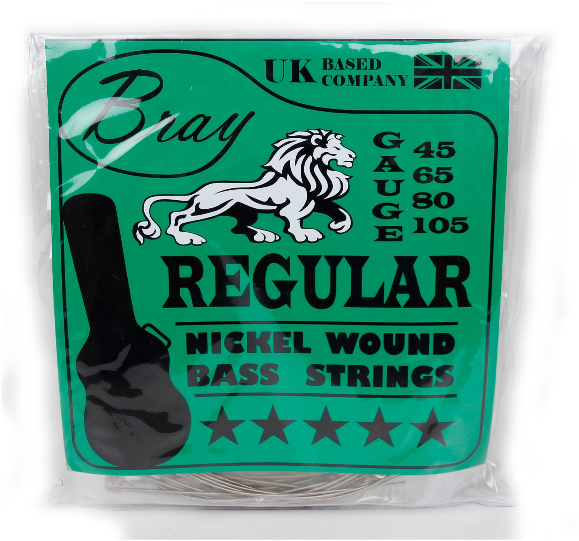 Bray 4 String Bass Guitar Strings (45-105) Perfect For Fender, Gibson, Yamaha, Squier & Ibanez Bass Guitars