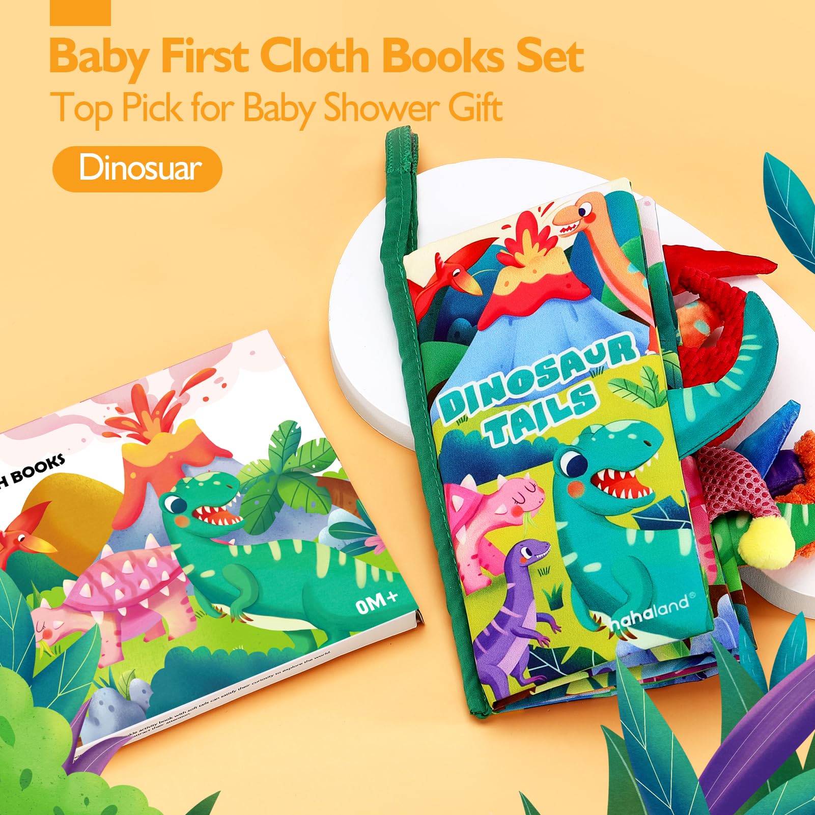 Baby Books 0-6 Months，Infant Tummy Time Toys High Contrast Sensory Baby Toys 6 to 12 Months Touch Feel Book Gift Christmas Stocking Stuffers for Boys Girls 0-3 Months Book Early Learning Stroller Toy