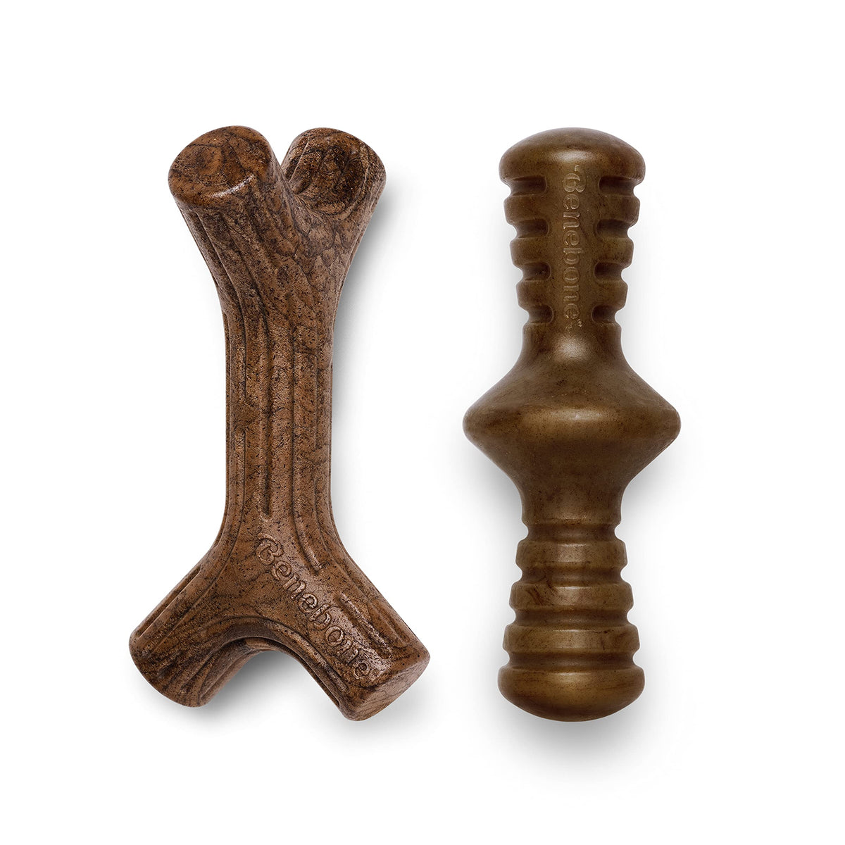 Benebone 2-Pack Indestructible Maplestick/Zaggler for Aggressive Chewers, Long Lasting Tough Boredom Breaker for Dogs, Real Bacon and Maple Wood Flavour, For Small Dogs, Made in the USA.