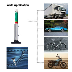 GODESON Tyre Tread Depth Gauge UK, 6-Sided Smart Color Coded Tyre Depth Gauge UK, Tyre Depth Measurement Tool in 25MM/32nds(Pack of 10)
