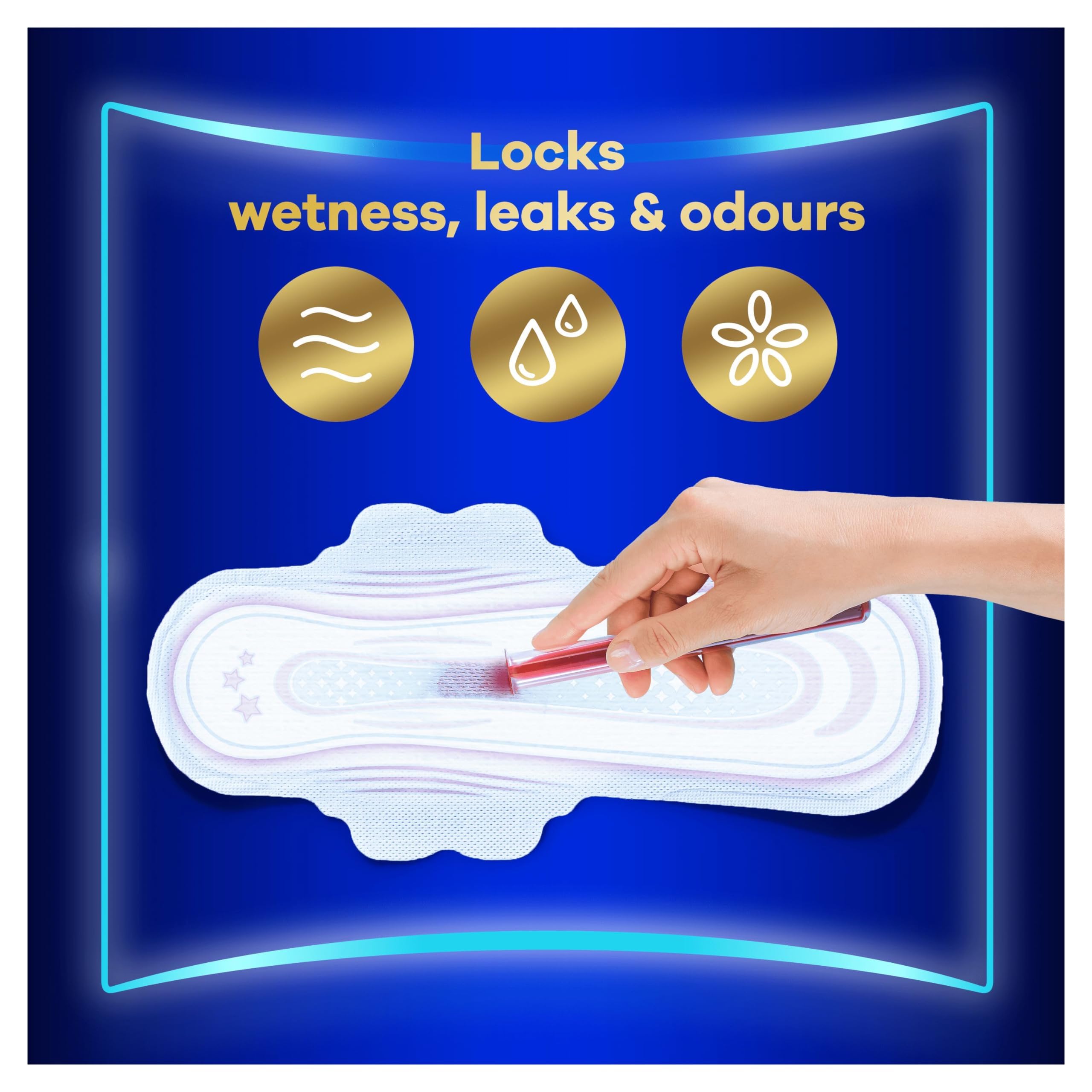 Always Ultra Sanitary Towels, Size 5, Ultra Secure Night Extra, Heavy Flow, 72 Pads With Wings (18 x 4 Packs) SAVING PACK, Locks Wetness Leaks & Odours, Thin And Discreet