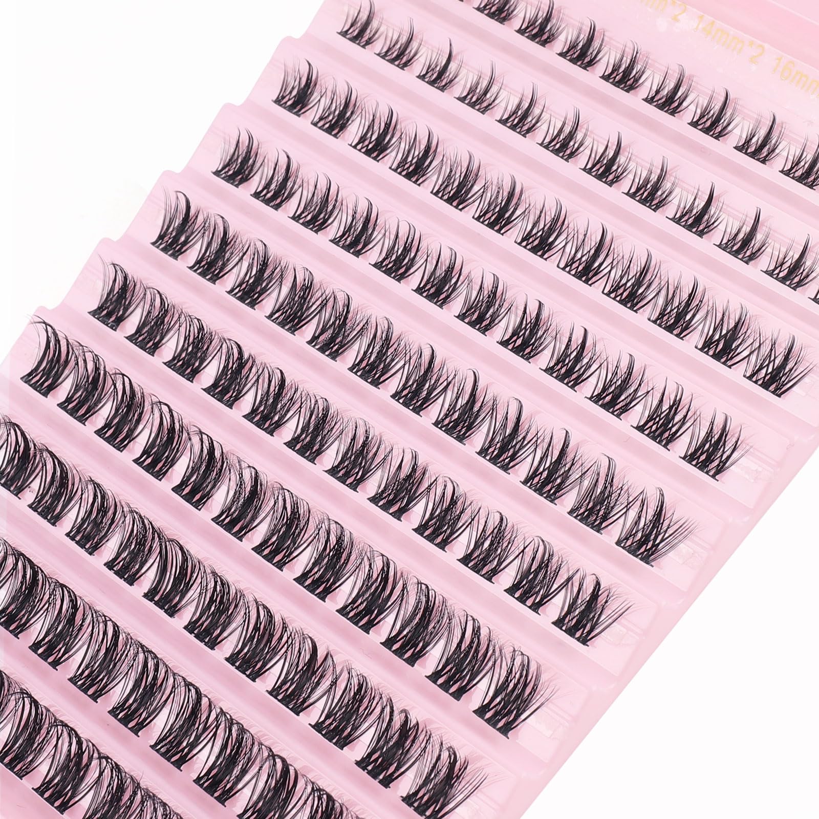 Sixstarhair Cluster Lashes D Curl 120 Clusters Individual Lashes 8-16mm Diy Individual Eyelashes Extenison Mega Volume Eyelash Clusters Natural Look Cat Eye Lash Extensions Diy at Home