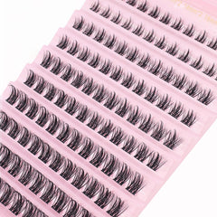 Sixstarhair Cluster Lashes D Curl 120 Clusters Individual Lashes 8-16mm Diy Individual Eyelashes Extenison Mega Volume Eyelash Clusters Natural Look Cat Eye Lash Extensions Diy at Home