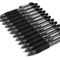 ZEBRA Z-Grip Smooth Mini Retractable Ballpoint Pens - 1.0mm - Black - Pack of 12