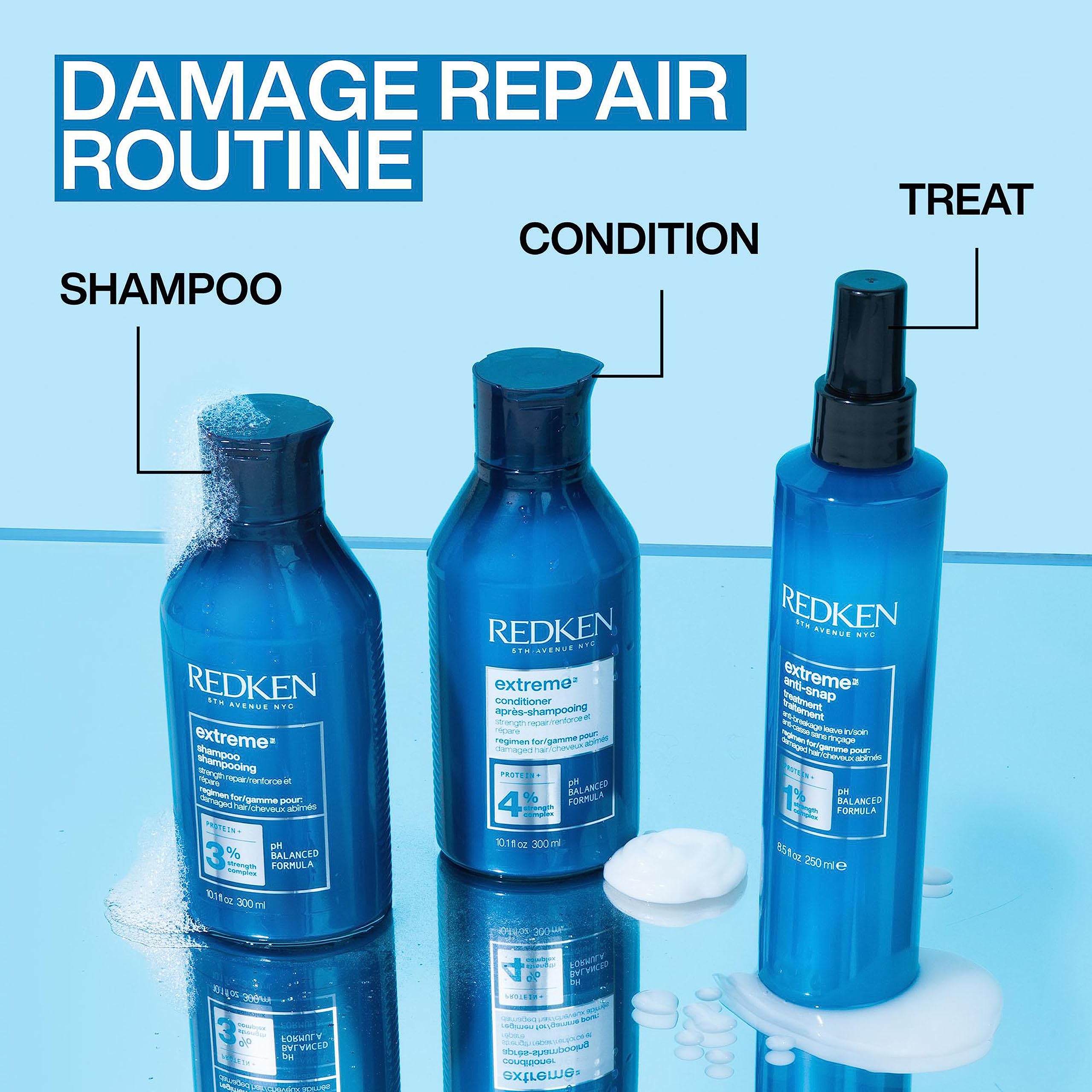 REDKEN Conditioner, For Damaged Hair, Repairs Strength & Adds Flexibility, Extreme, 300 ml