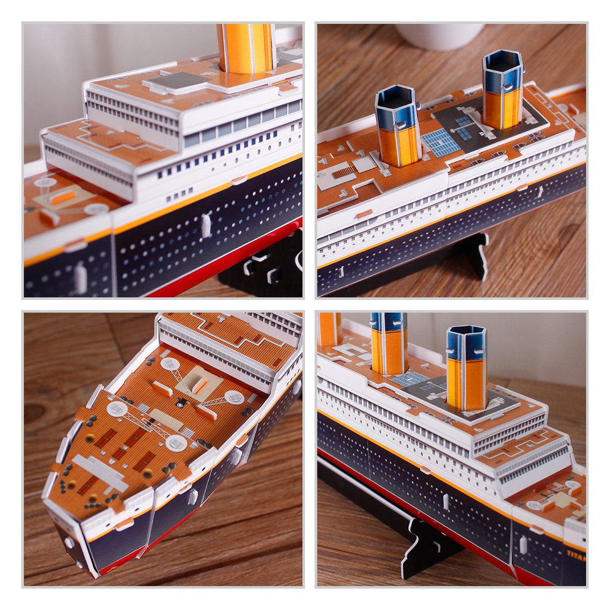 CubicFun 3D Puzzles Titanic Model Kits Ship and Boat Jigsaw Puzzles for Kids and Adults, Paper DIY Toy Gift and Decoration, 35 Pieces