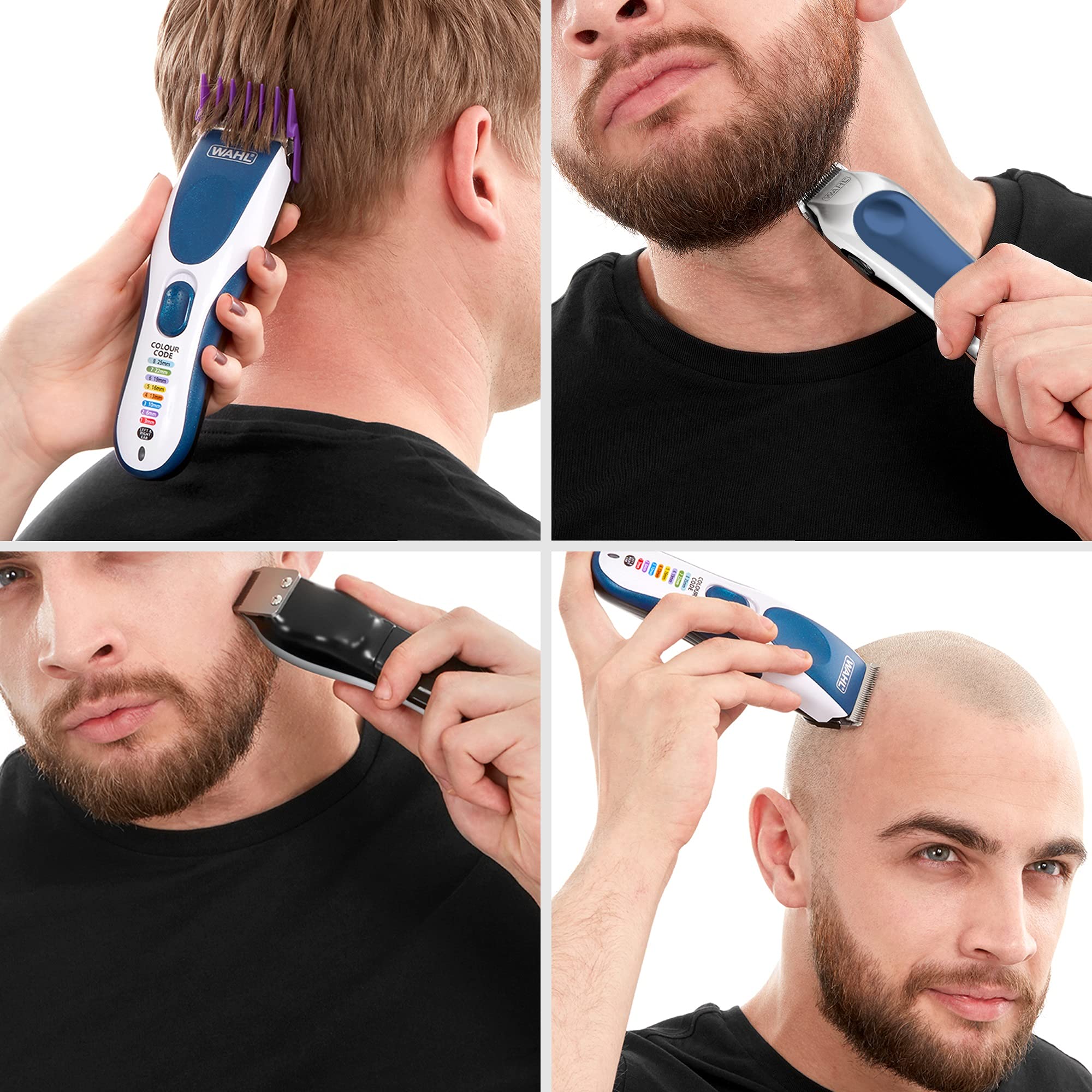 Wahl Colour Pro Cordless Combi Kit, Hair Clippers for Men, Head Shaver, Men's Hair Clippers with Beard Trimmer, Clipper and Trimmer, Easy to Use, Grooming Kit