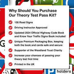 The Highway Code 2024 UK and Know Your Traffic Signs 2024 UK and 128 Road Signs Flash Cards 2024 UK - Driving Instructor Approved - Driving Test Gifts For Teenage Boys & Girls 16-18 Years