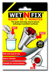 WETNFIX (20 Discs) - Fixing Wall Plugs Fast! No Need to Fill or redrill.