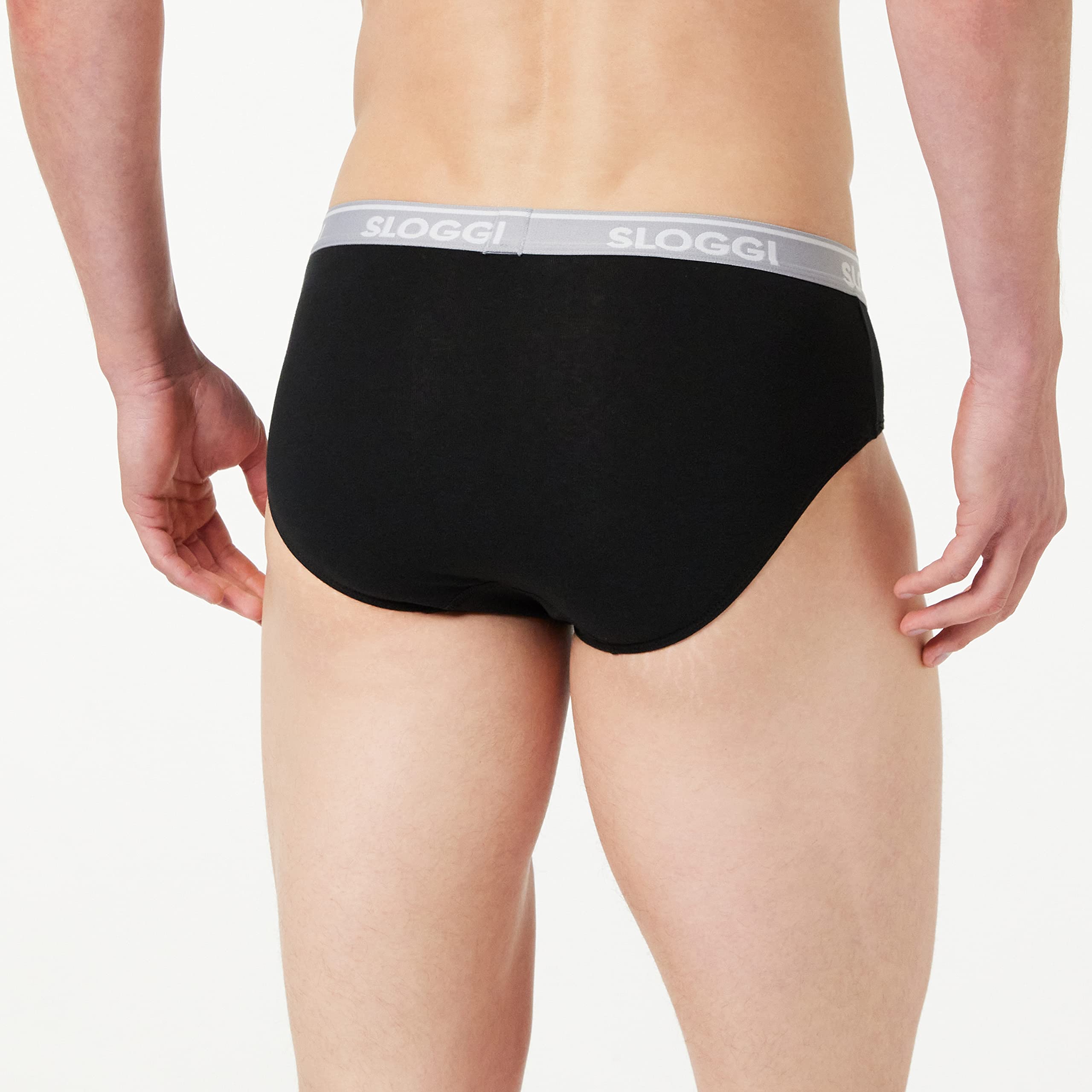 Sloggi Men's Go Abc H Midi Briefs, Black (Black 0004), XXL UK