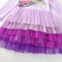 VIKITA Girls Dresses Princess Dress Flower Tulle Birthday Party Dress Girls Clothing LH4019 3T