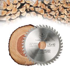 115mm Circular Saw Blade Wood Cutting Disc 40T Alloy Steel Professional Carbide Saw Blade for Woodworking Angle Grinder (1 Pack)