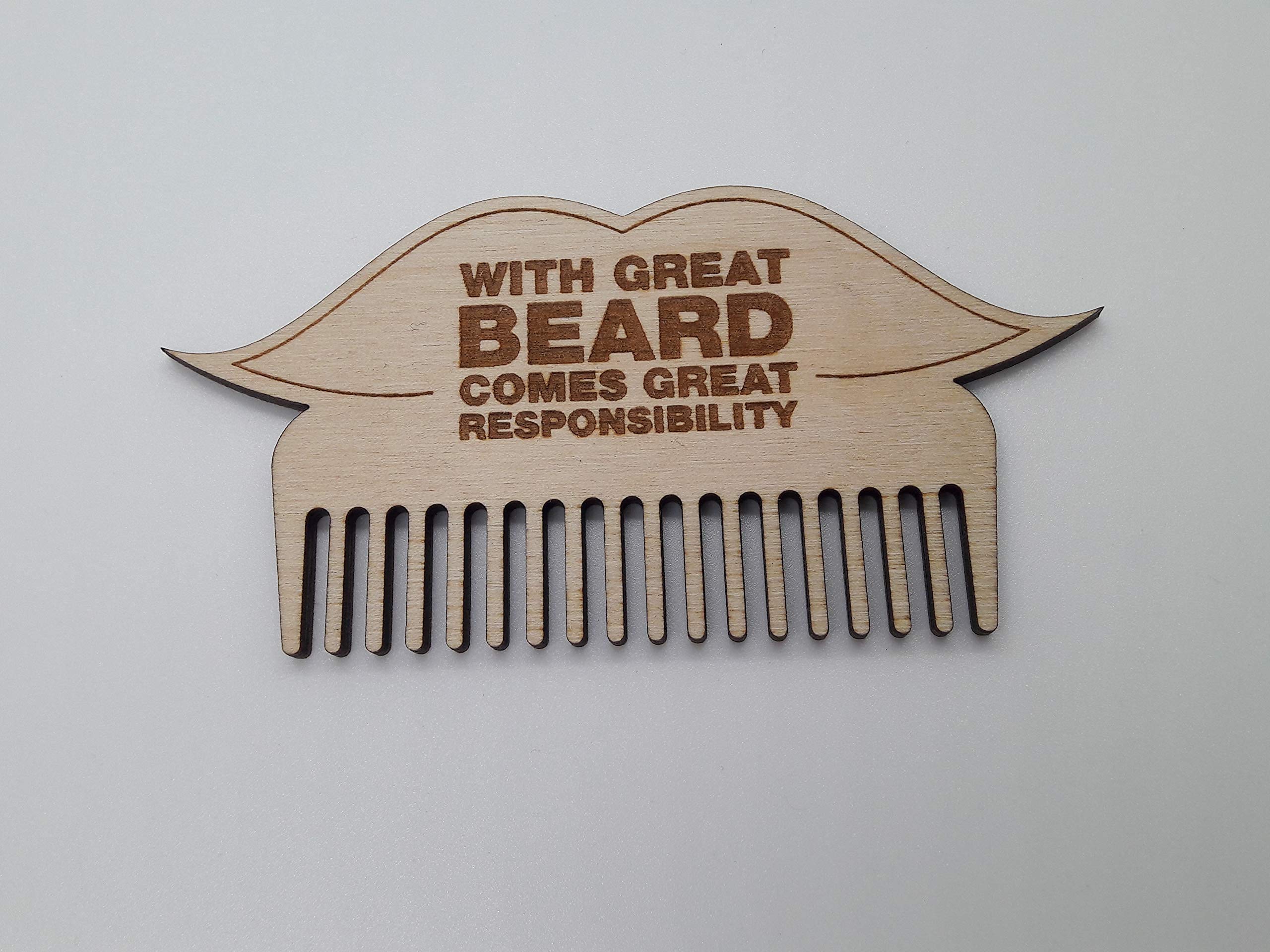 Beard Comb Custom Engraved Laser Cut Beard Comb, Wooden Comb, Mens Gift, Stocking filler gift, moustache comb, hipsta, hipster, fathers day, dad gift