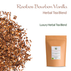 Rooibos Bourbon Vanilla - Organic Red Bush Tea - South African Redbush 100g