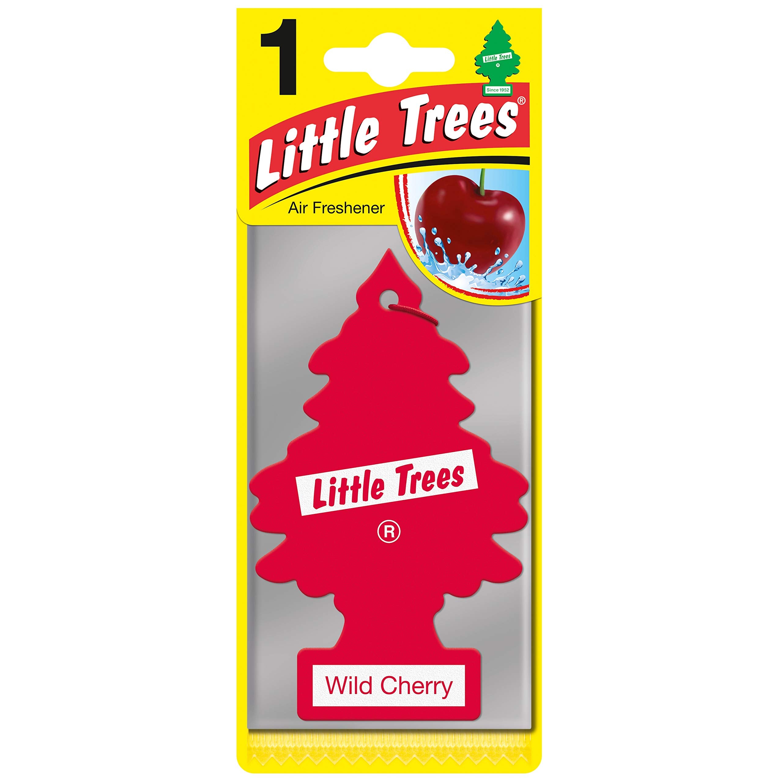 LITTLE TREES 10101 Little Trees Air Freshener Tree MTR0035 Wild Cherry Fragrance For Car Home Boat Caravan,Single Pack