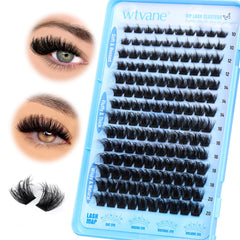 wtvane Fluffy Individual Eyelashes Thick Cluster Lashes Wispy Lashes Individual Cluster 10-20mm 140PCS Eyelash Clusters Dramatic Eyelashes Individual D Curl Lash Extensions