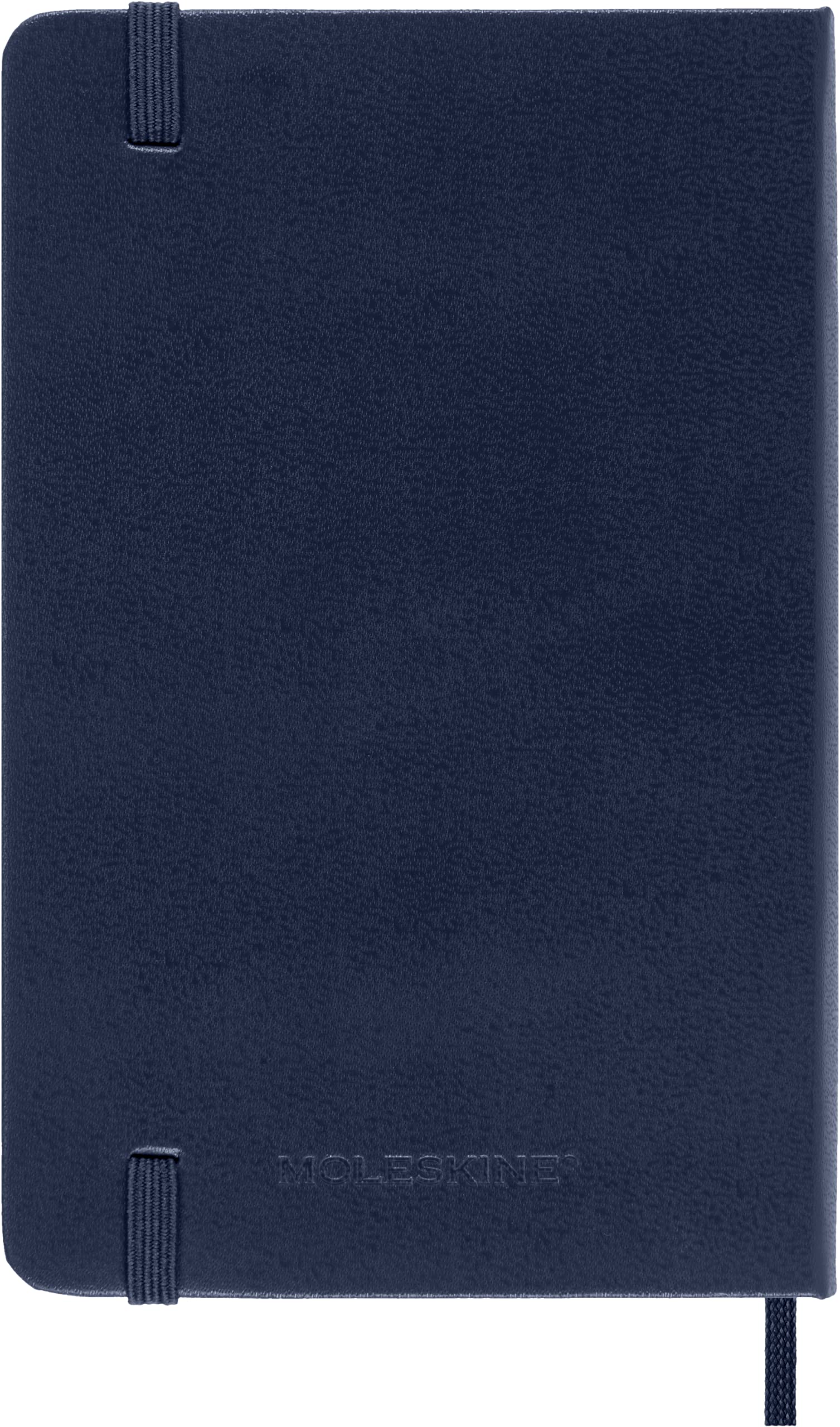 Moleskine Weekly Agenda with Space for Notes 12 Months 2024, Agenda 2024, Size Pocket 9x14, Hard Cover and Elastic Closure, Colour Sapphire Blue