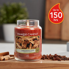 Yankee Candle Scented Candle   Cinnamon Stick Large Jar Candle   Long Burning Candles: up to 150 Hours
