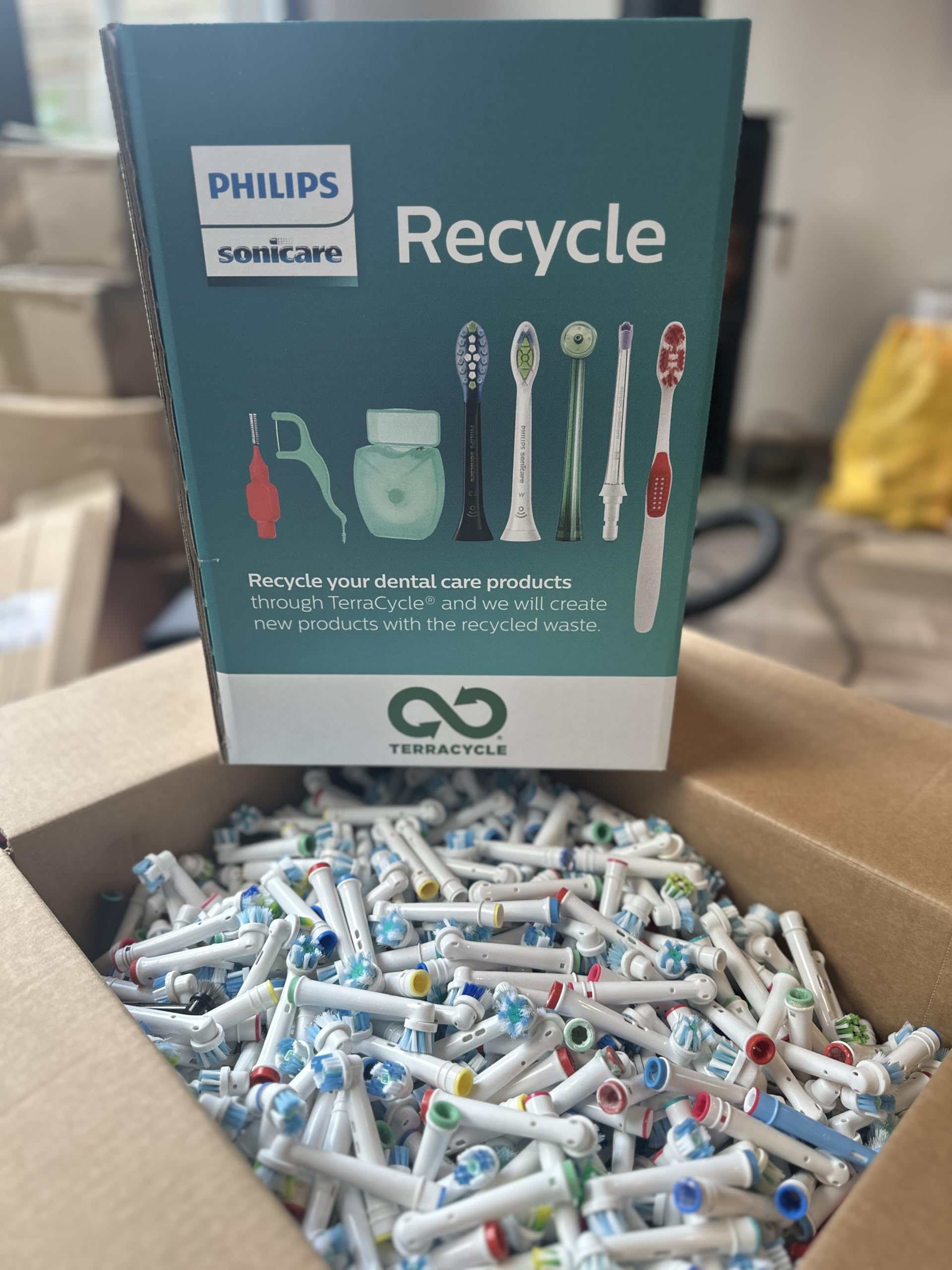 The Little Eco Company Recyclable Phillips Compatible Sonicare Toothbrush Heads FREEPOST Recycling Service- Zero to Landfill