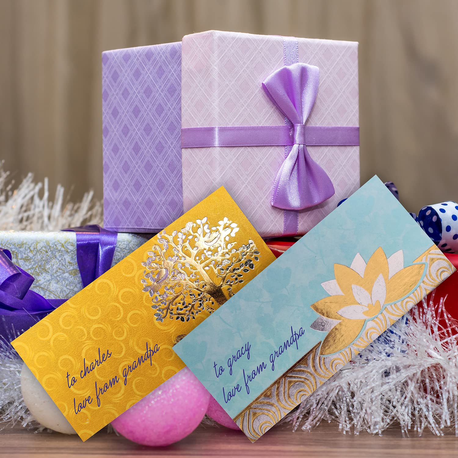 PARTH IMPEX Premium Shagun Gift Envelope (Pack of 10) Assorted Color Designs Money Holder Card Fancy Packet for Christmas Diwali Easter Birthday Wedding Anniversary Designer Invitation Envelopes