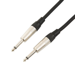 Guitar Lead 6.35mm Mono Jack to Jack/Instrument Cable/Patch Lead / 6 Colours 3m Black