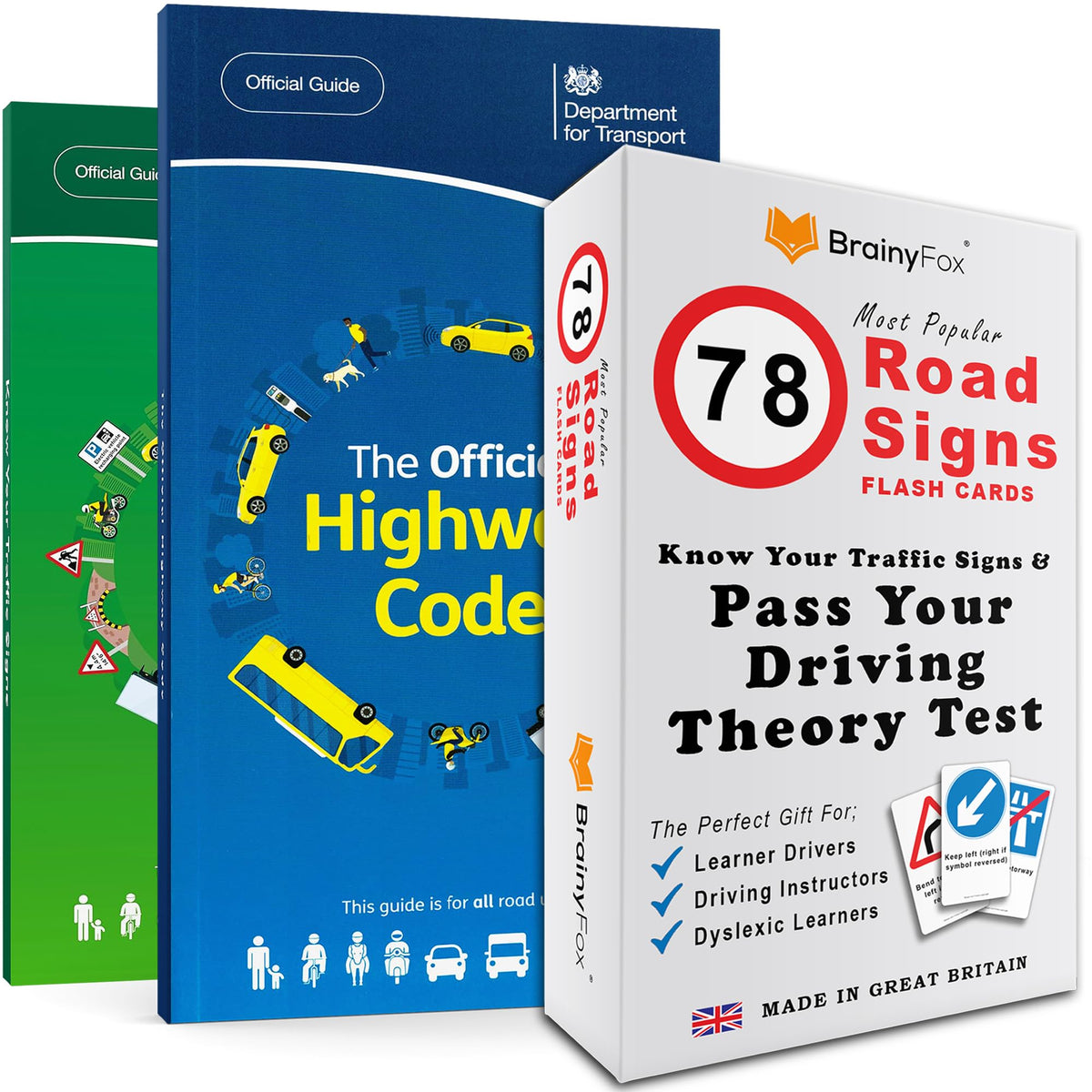 2024 Driving Theory Test Kit: Includes The Official Highway Code Book 2024 UK, Know Your Traffic Signs 2024 & 78 Road Signs Flash Cards. 16th, 17th, 18th Birthday Gifts for Girls & Boys